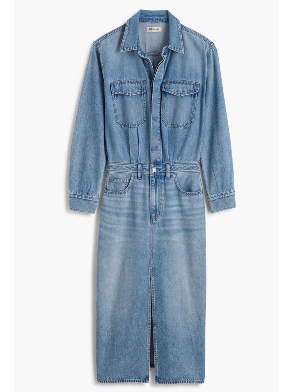 NWT Madewell Denim Midi Shirt Dress - Size: 0